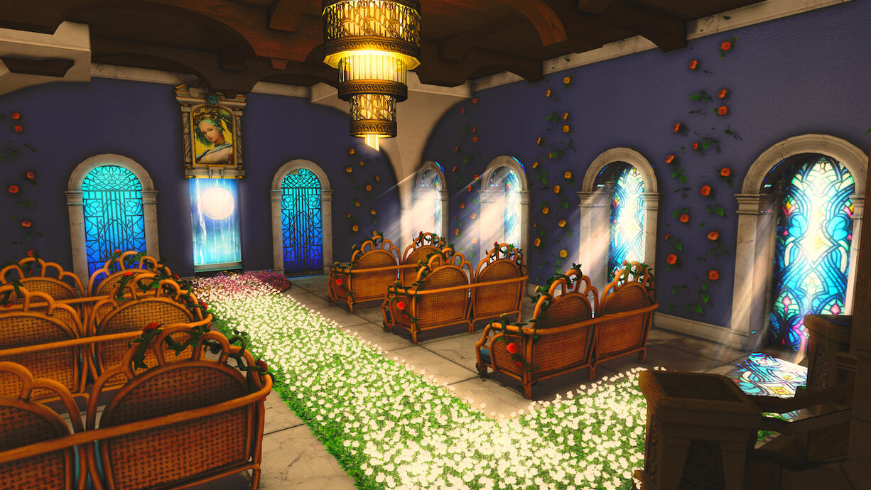 The Lover's Light Shines in our Sanctum Below